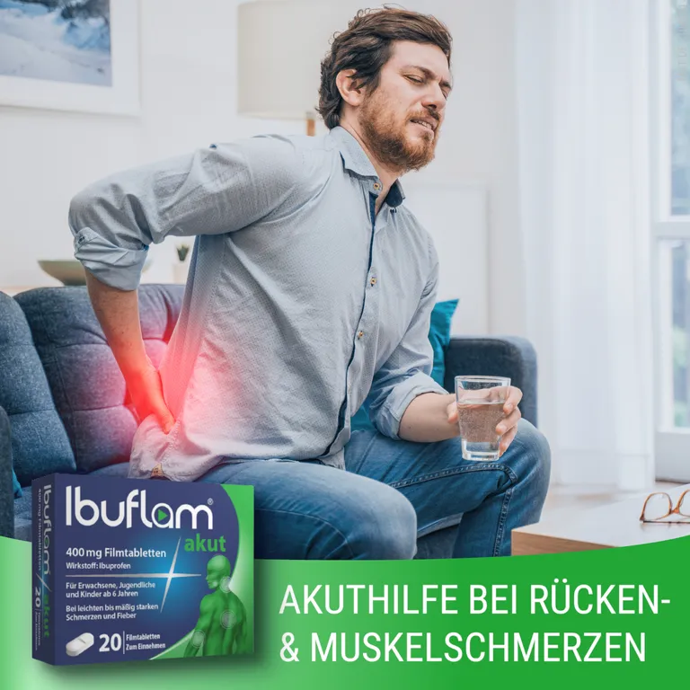 Shopapotheke Ibuflam® Akut: 400 Mg Ibuprofen Schmerztabletten