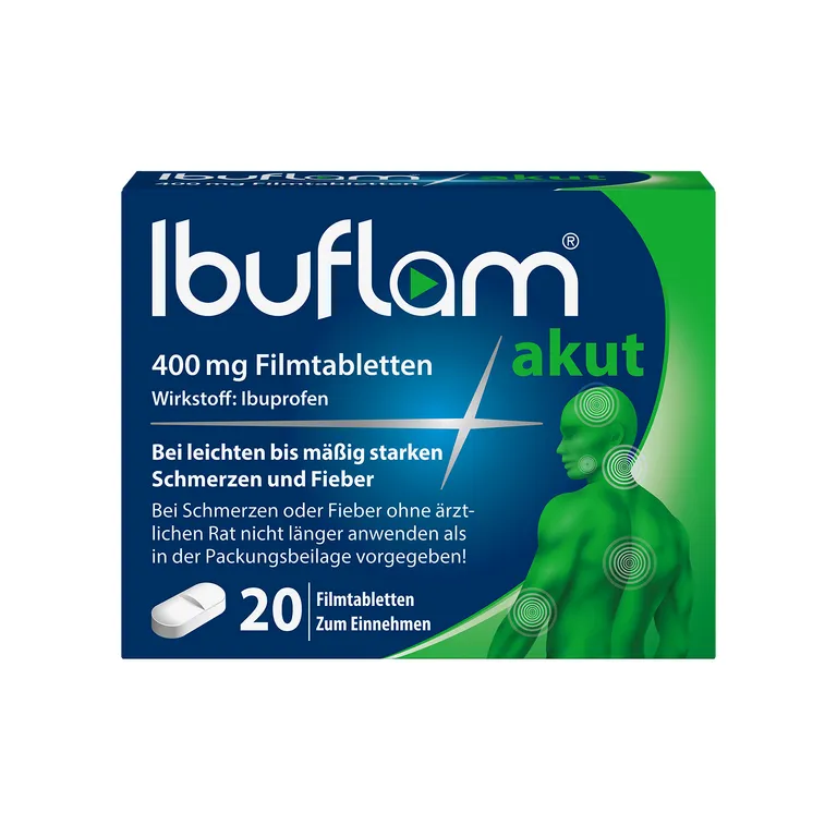shopapotheke Ibuflam® akut: 400 mg Ibuprofen Schmerztabletten