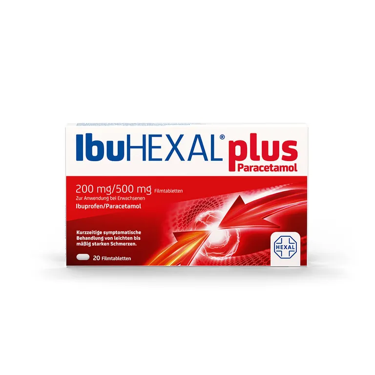 shopapotheke IbuHEXAL® plus Paracetamol - Stark wie Ibuprofen 400 mg plus besser verträglich