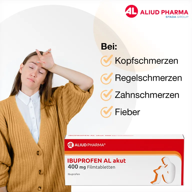 Shopapotheke Ibuprofen AL Akut 400 Mg Filmtabletten Bei Akuten Schmerzen