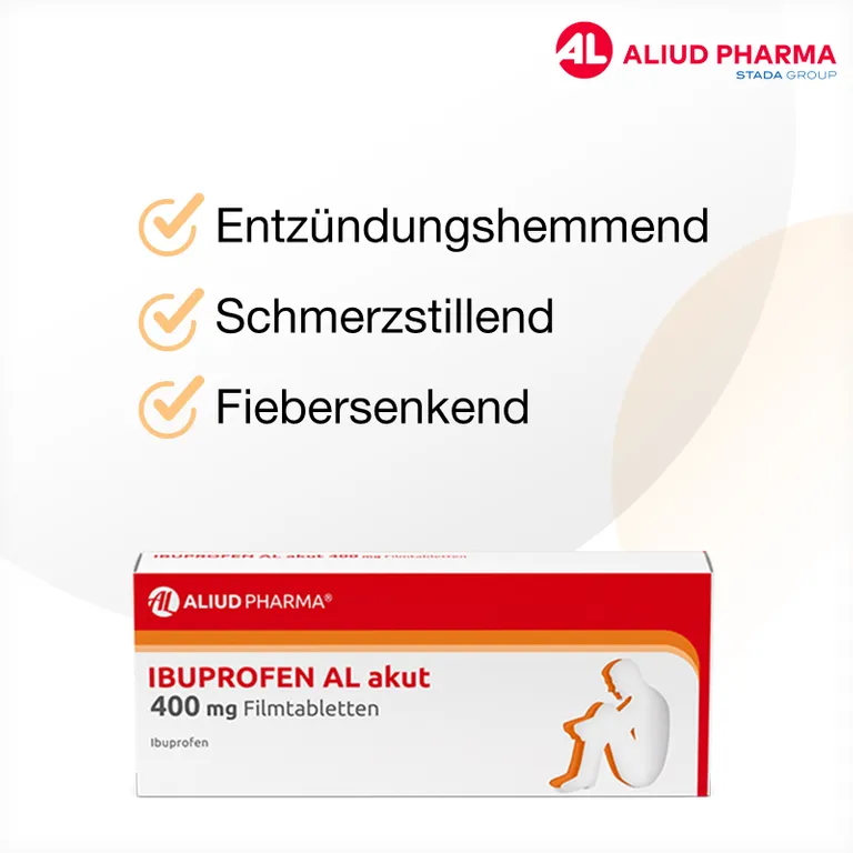 Shopapotheke Ibuprofen AL Akut 400 Mg Filmtabletten Bei Akuten Schmerzen