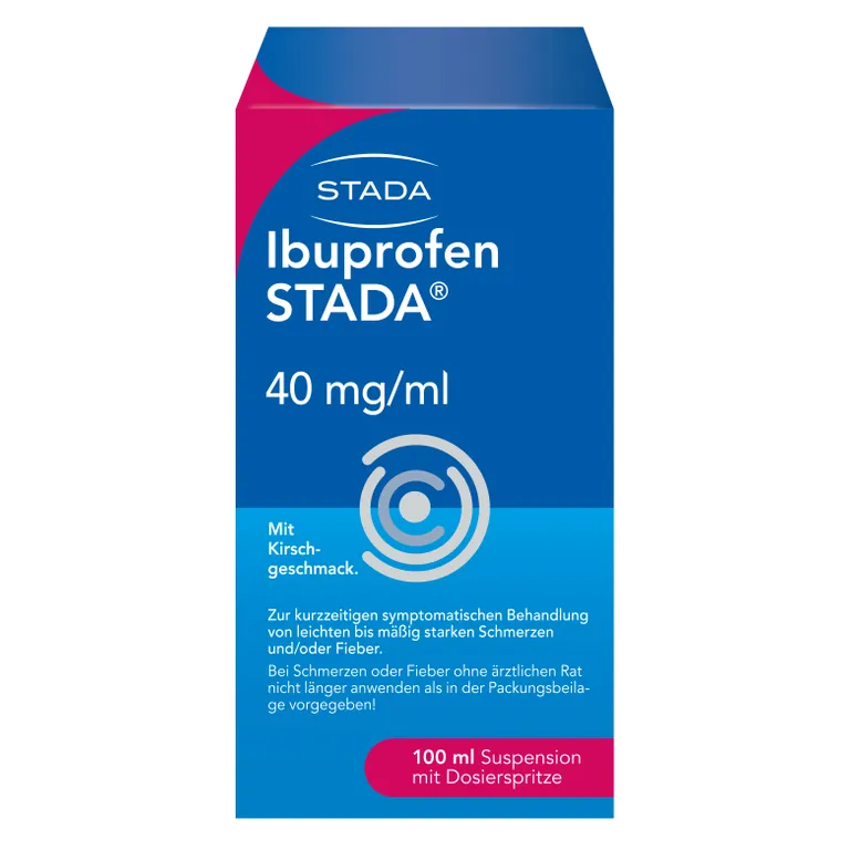 shopapotheke Ibuprofen STADA® 40 mg/ml Suspension zum Einnehmen zur kurzzeitigen symptomatischen Behandlung von leichten bis mäßig starken Schmerzen
