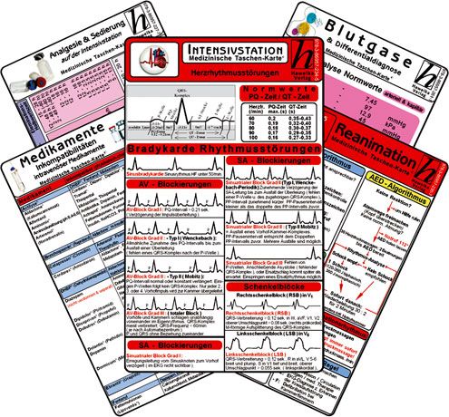 shopapotheke Intensiv-Station Karten-Set - Analgesie & Sedierung Blutgase & Differentialdiagnose
