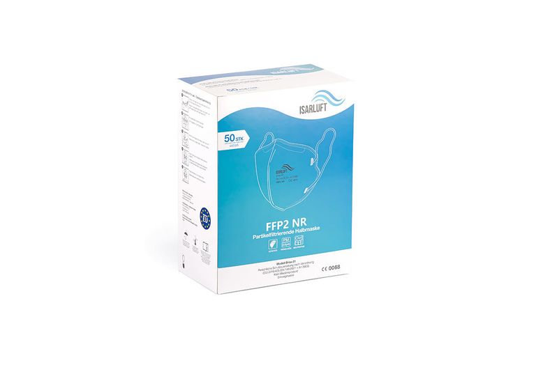 shopapotheke ISARLUFT FFP2-Maske weiß (einzeln verpackt)
