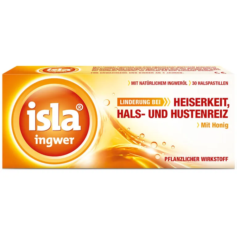 shopapotheke isla ingwer Halspastillen bei Halskratzen und Reizhusten