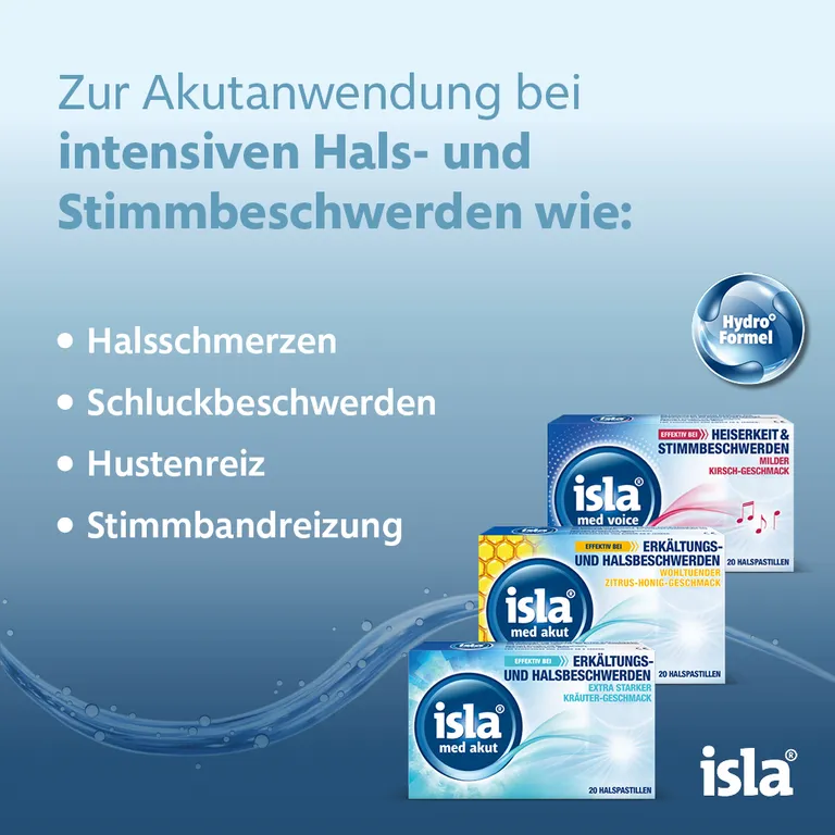 Shopapotheke Isla Med Akut Zitrus-Honig Halspastillen Bei Halsschmerzen Und Erkältung