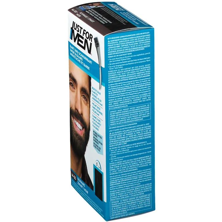 Shopapotheke JUST FOR MEN Pflege-Brush-In-Color-Gel Schwarz