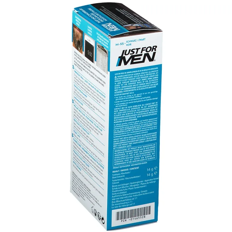 Shopapotheke JUST FOR MEN Pflege-Brush-In-Color-Gel Schwarz