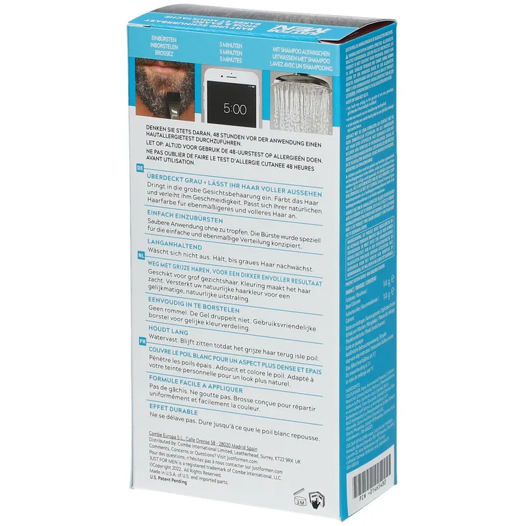 Shopapotheke JUST FOR MEN® Pflege-Brush-In-Color-Gel Mittelbraun