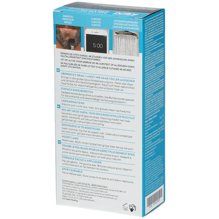 Shopapotheke JUST FOR MEN® Pflege-Brush-In-Color-Gel Schwarzbraun