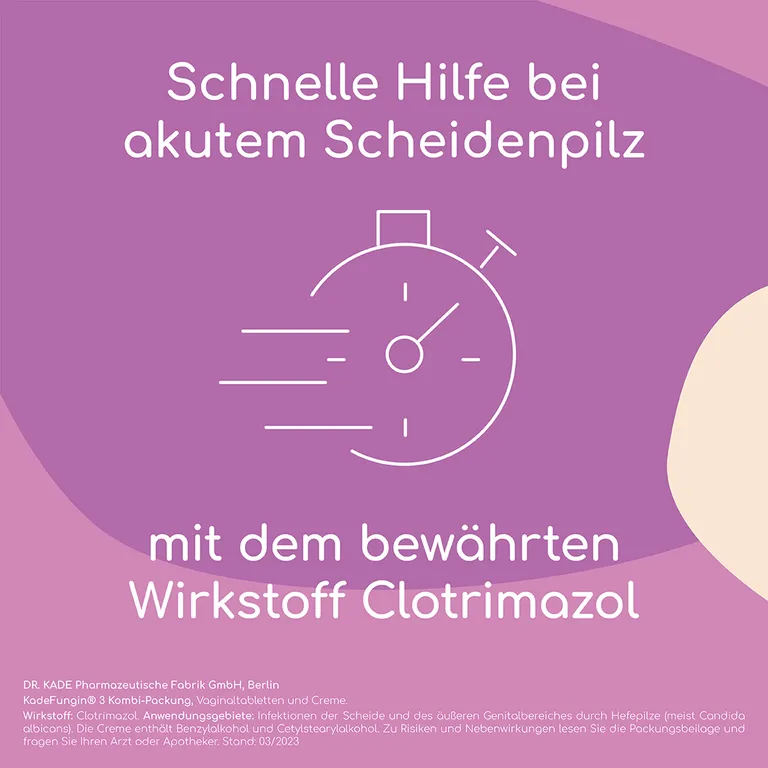 Shopapotheke KadeFungin 3 Vaginalcreme - Bei Scheidenpilz Besonders Für Frauen Mit Trockener Scheide