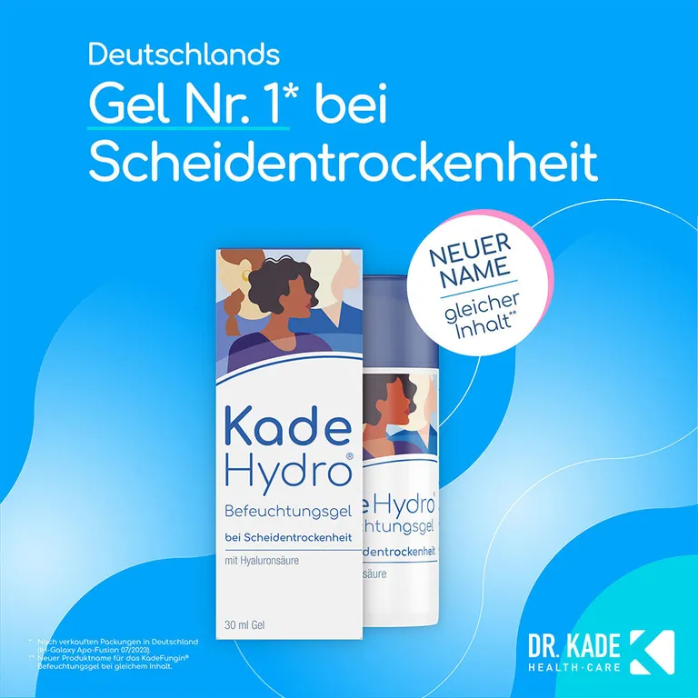 Shopapotheke KadeHydro Befeuchtungsgel - Innere Und äußere Anwendung Bei Scheidentrockenheit Im Praktischen Dosierspender