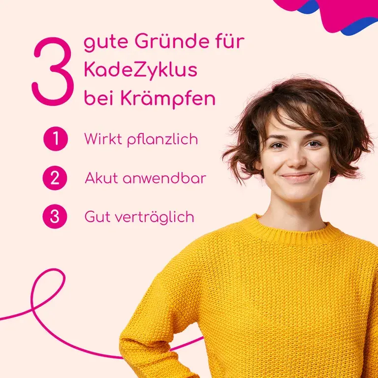 Shopapotheke KadeZyklus Bei Krämpfen W. Der Menstruation - Lindert Schmerzhafte Menstruationskrämpfe 10 St