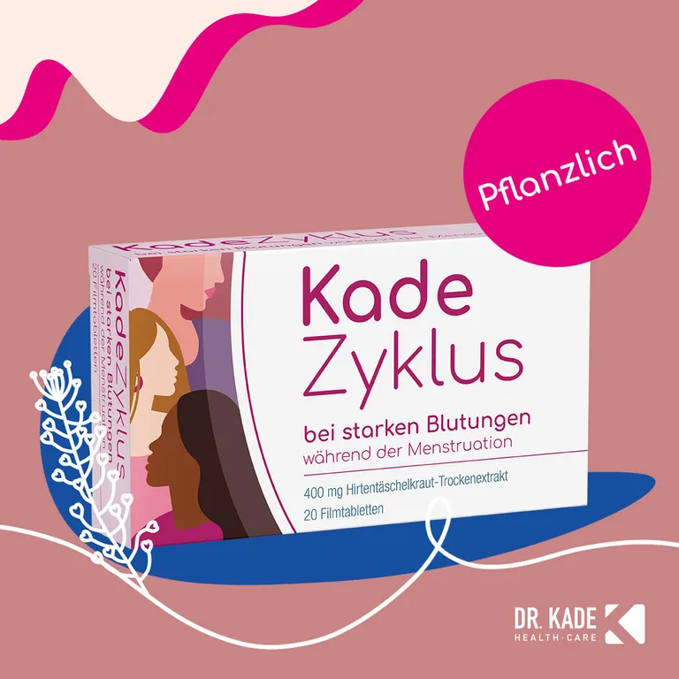 Shopapotheke KadeZyklus Bei Starken Blutungen W. Der Menstruation - Reduziert Starke Menstruationsblutungen* 20 St