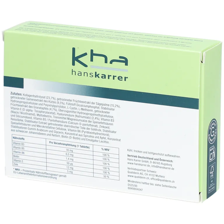 Shopapotheke Kha Hanskarrer TRICHOSENE® HAARTABLETTEN*