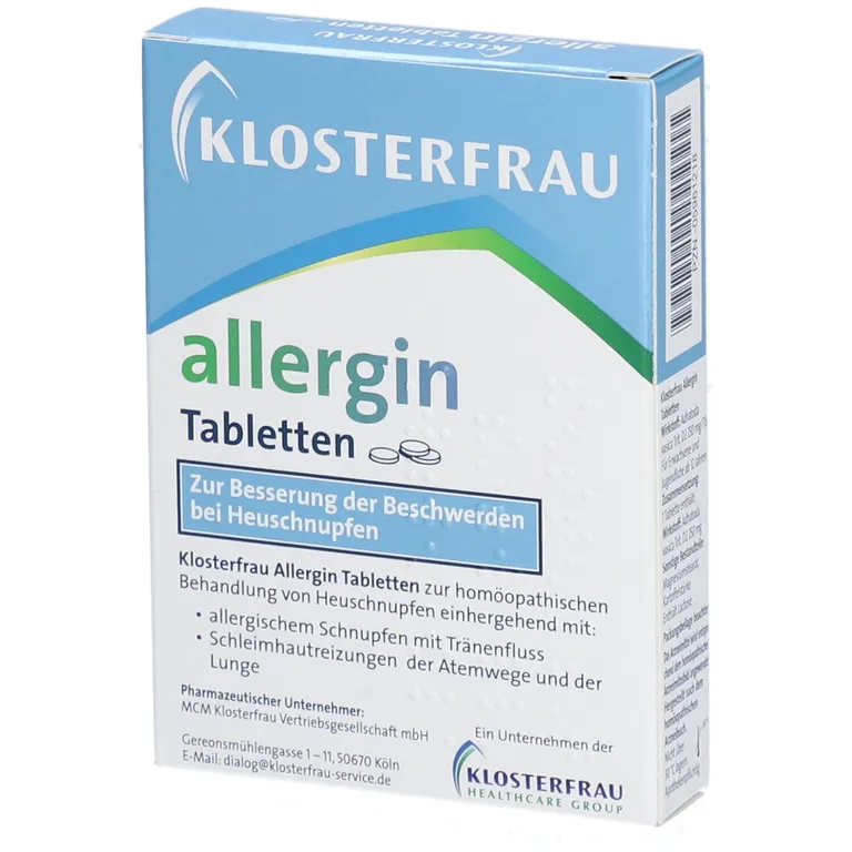 Shopapotheke KLOSTERFRAU Allergin Tabletten Bei Heuschnupfen