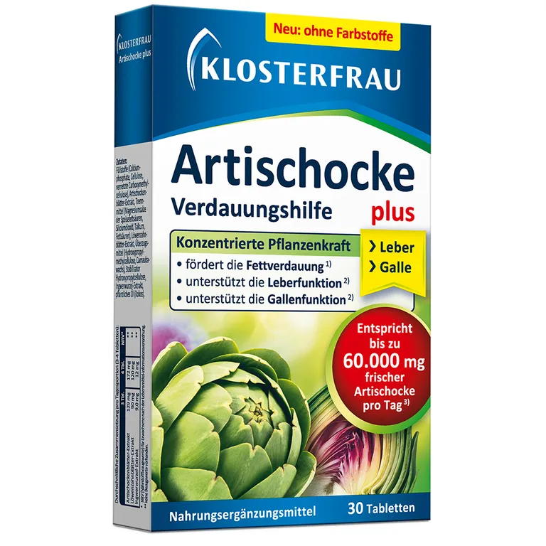Shopapotheke KLOSTERFRAU Artischocke Plus Löwenzahn + Ingwer