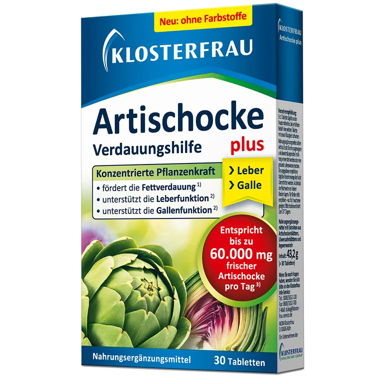 Shopapotheke KLOSTERFRAU Artischocke Plus Löwenzahn + Ingwer
