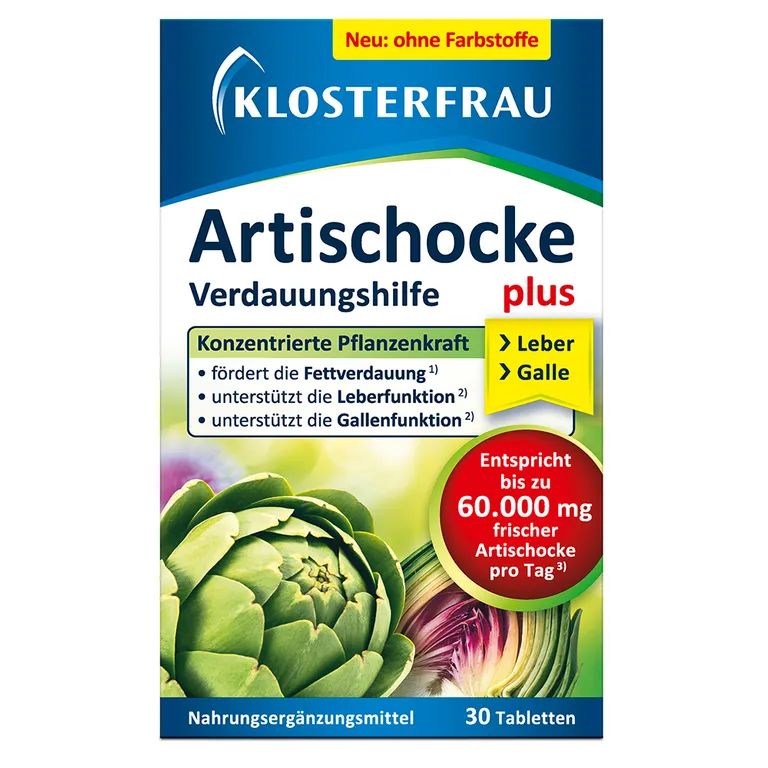 shopapotheke KLOSTERFRAU Artischocke plus Löwenzahn + Ingwer