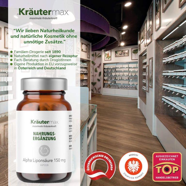 Shopapotheke Kräutermax Alpha Liponsäure 150 Mg Kapseln