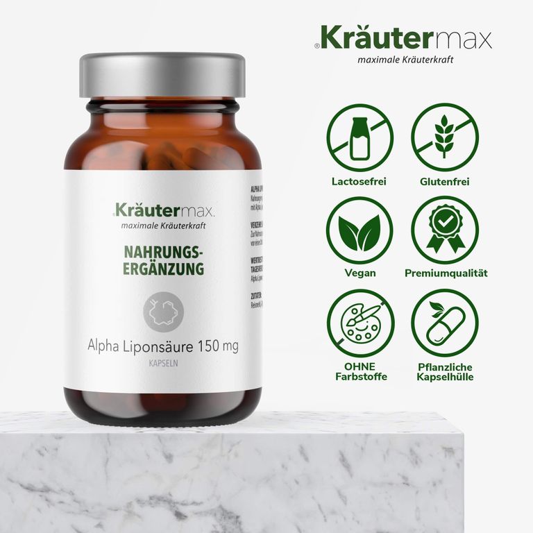 Shopapotheke Kräutermax Alpha Liponsäure 150 Mg Kapseln