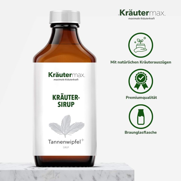 Shopapotheke Kräutermax Kräuter-Sirup Tannenwipfel Plus Spitzwegerich Thymian