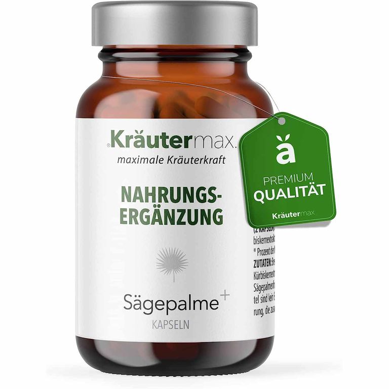 shopapotheke Kräutermax Sägepalme plus Brennnessel und Kürbiskern Kapseln