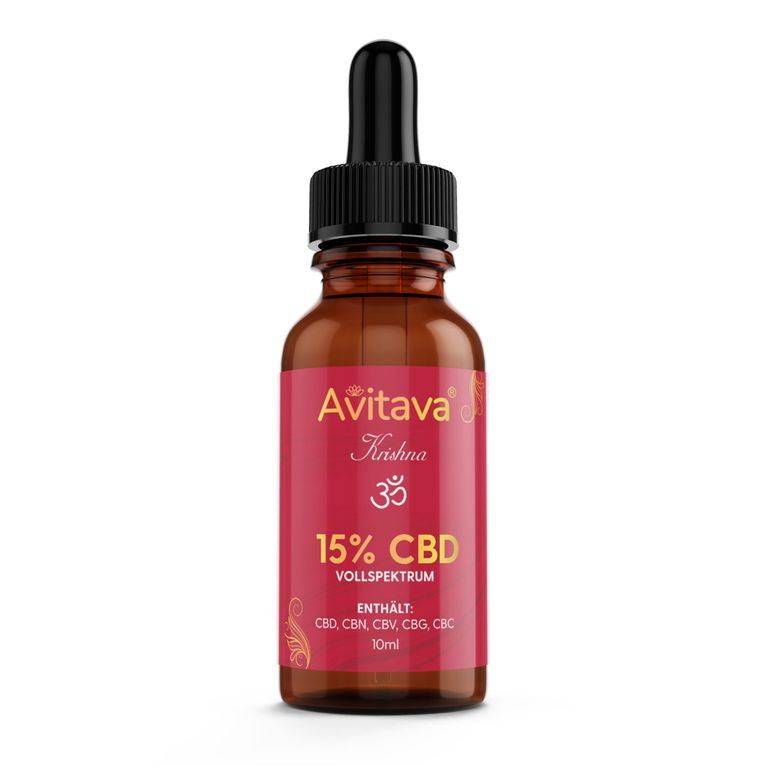 shopapotheke Krishna - 15% CBD Öl 1500 mg Vollspektrum in MCT mit Sprühkopf
