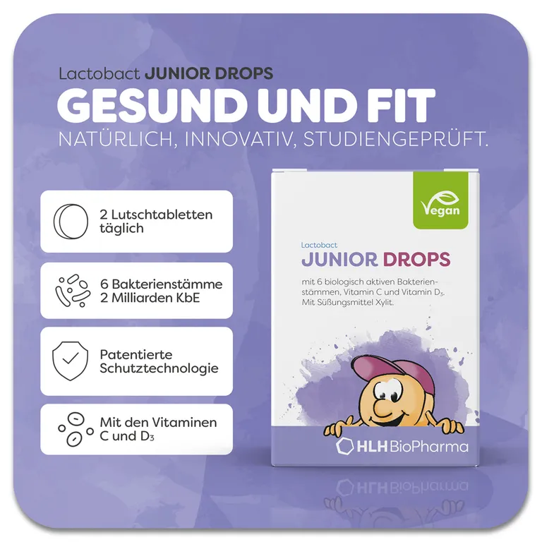 Shopapotheke Lactobact JUNIOR DROPS Darmaufbau Für Kinder Ab 3 Jahren