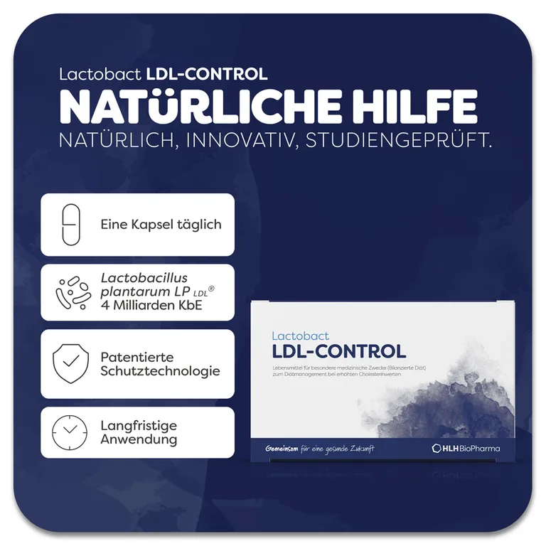 Shopapotheke Lactobact LDL-CONTROL - Natürliche Hilfe Bei Erhöhten Cholesterinwerten