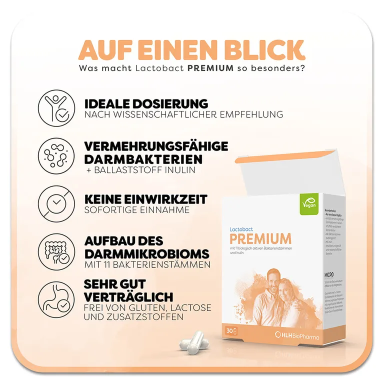 Shopapotheke Lactobact PREMIUM - Biologisch Aktive Bakterien Für Die Darmflora