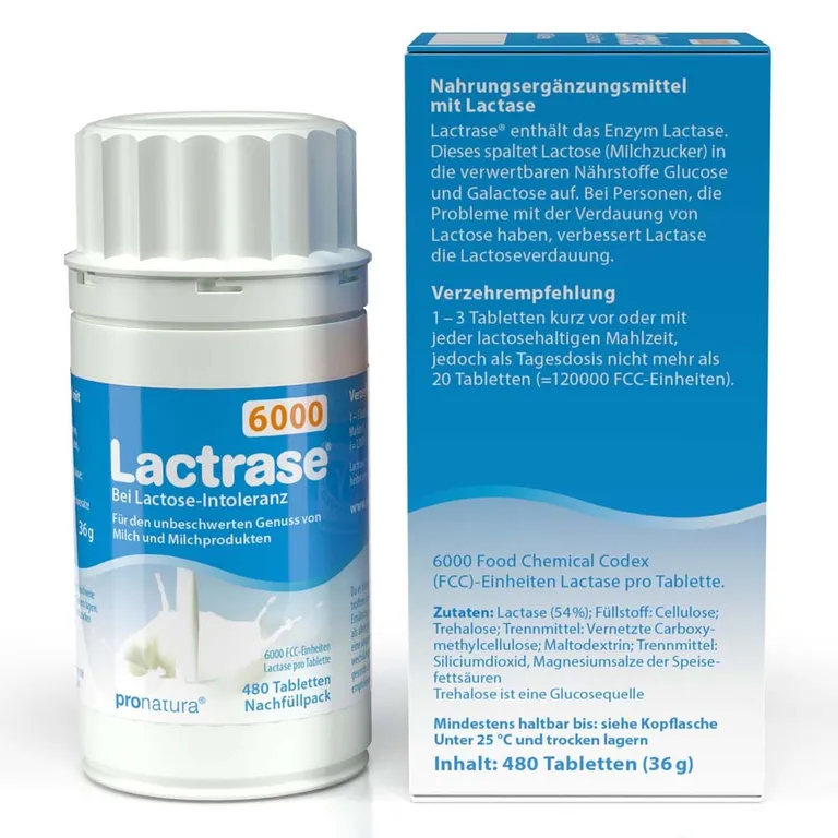 Shopapotheke Lactrase® 6000 FCC Tabletten Klickspender Nachfüllpack