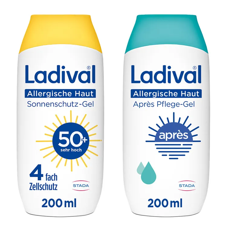 shopapotheke Ladival® Allergische Haut Sonnenschutz-Gel LSF 50+ + Ladival® Allergische Haut Après Pflege-Gel