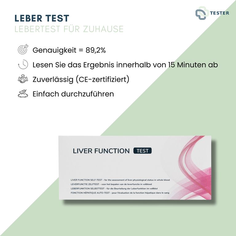 Shopapotheke Leber Test (ALT & AST) - Lebertest Für Zuhause - Leberwerte Selbsttest - Leberfunktion - The Tester