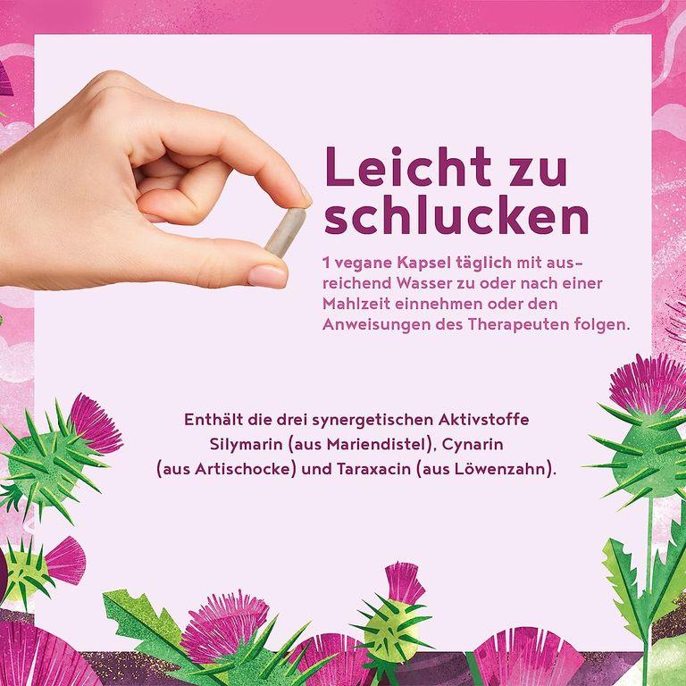 Shopapotheke Leberaufbau - Mariendistel Artischocke & Löwenzahn - 120 Kapseln - Deutsche Markenrohstoffe