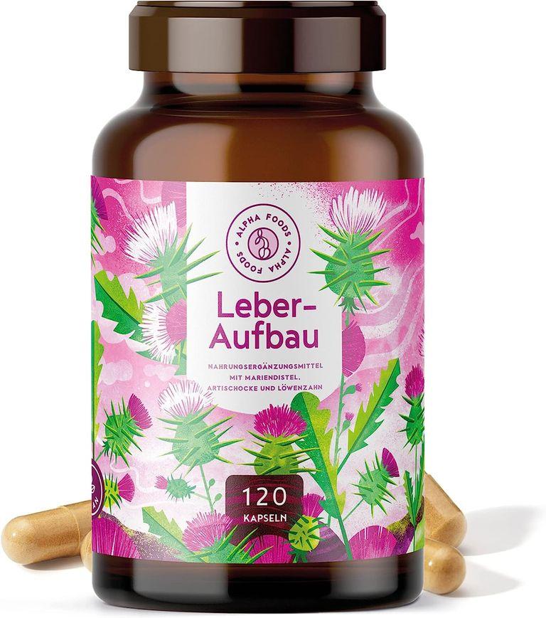 shopapotheke Leberaufbau - Mariendistel Artischocke & Löwenzahn - 120 Kapseln - Deutsche Markenrohstoffe