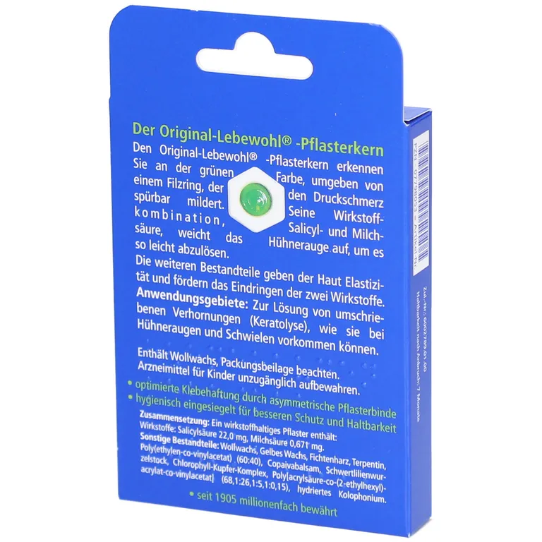 Shopapotheke Lebewohl® Hühneraugenpflaster Extra Stark