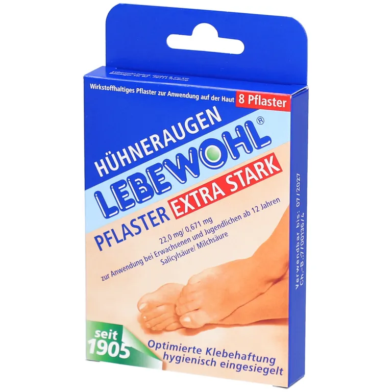 shopapotheke Lebewohl® Hühneraugenpflaster Extra Stark
