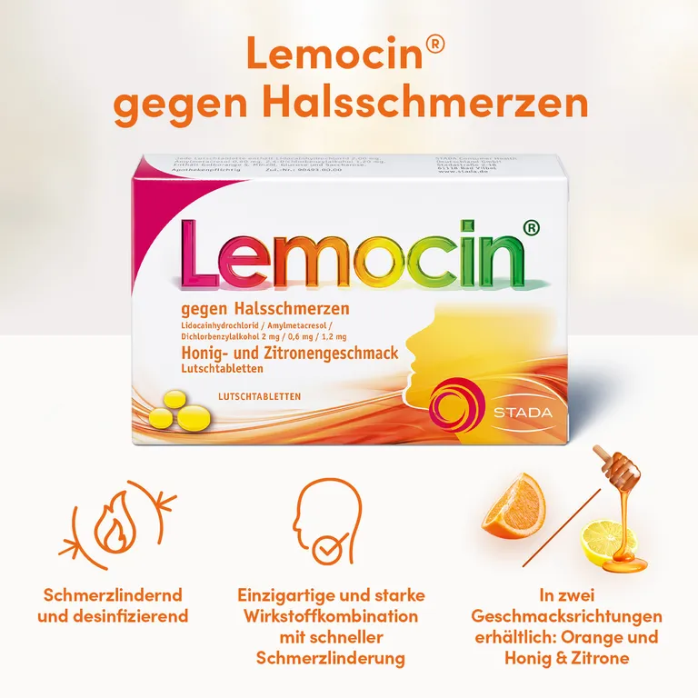 Shopapotheke Lemocin Gegen Halsschmerzen Honig-Zitrone