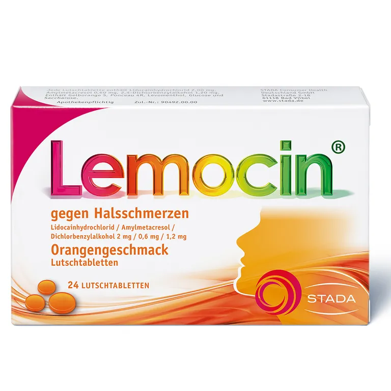 shopapotheke Lemocin gegen Halsschmerzen Orangengeschmack