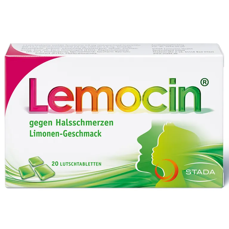 shopapotheke Lemocin® gegen Halsschmerzen Limettengeschmack ab 5 Jahren