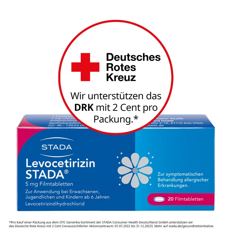 Shopapotheke Levocetirizin STADA® 5 Mg Zur Symptomatischen Behandlung Allergischer Erkrankungen