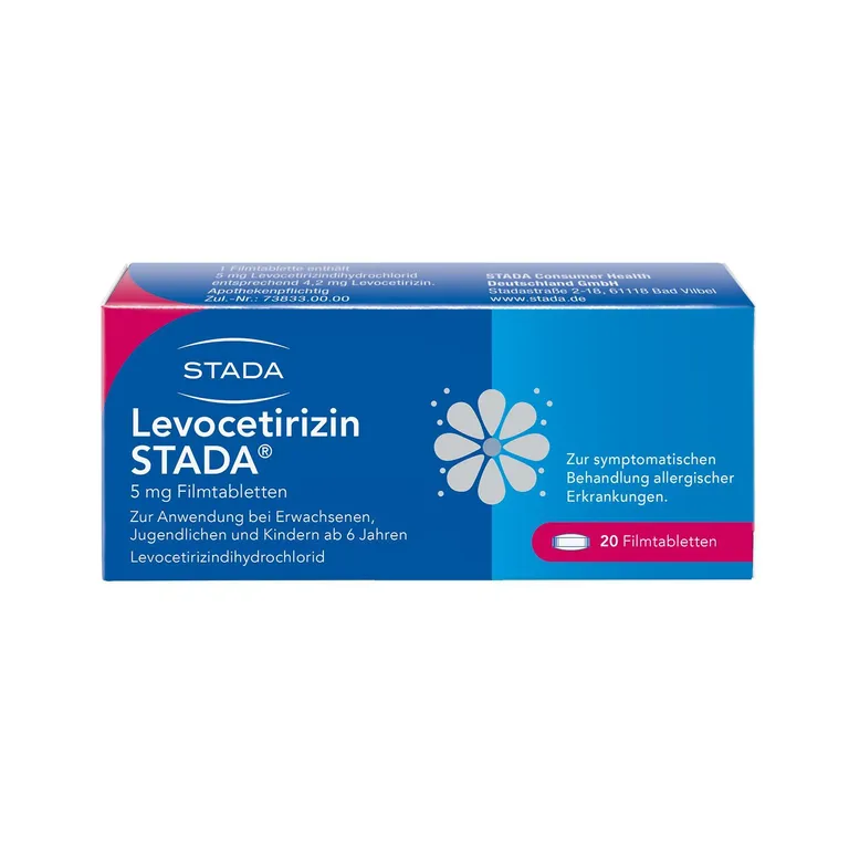 shopapotheke Levocetirizin STADA® 5 mg zur symptomatischen Behandlung allergischer Erkrankungen