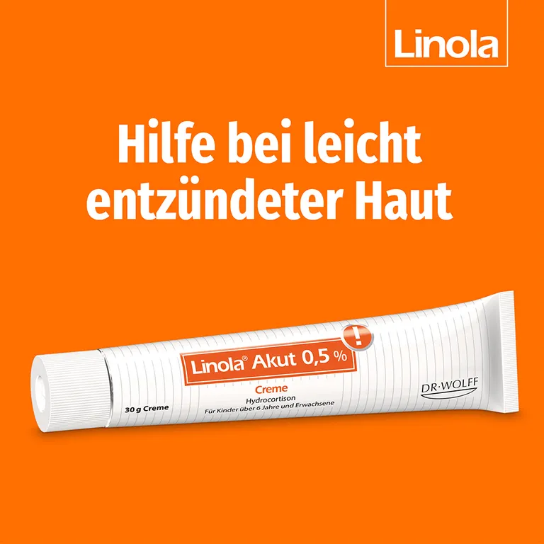 Shopapotheke Linola Akut 0 5% - Hydrocortison Creme Bei Leicht Entzündeter Haut Sonnenbrand Oder Mückenstichen