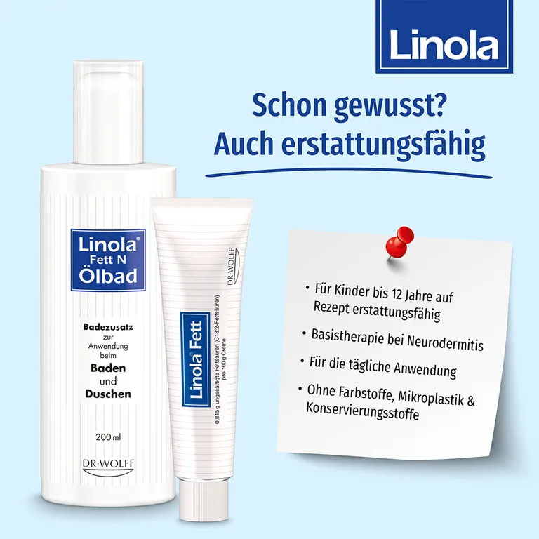 Shopapotheke Linola Fett N Ölbad - Badezusatz Für Sehr Trockene Oder Schuppende Haut