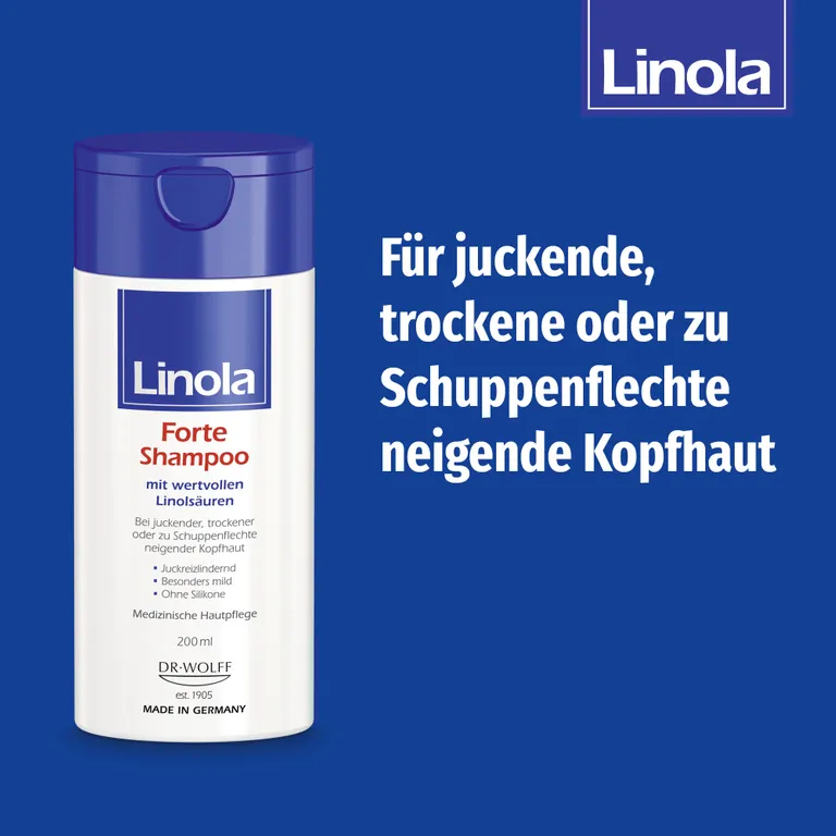Shopapotheke Linola Forte Shampoo - Haarpflege Für Juckende Trockene Oder Zu Schuppenflechte Neigende Kopfhaut