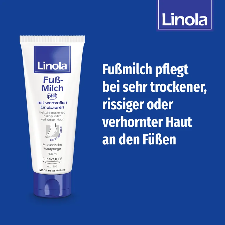 Shopapotheke Linola Fuß-Milch - Fußcreme Für Sehr Trockene Rissige Oder Verhornte Füße