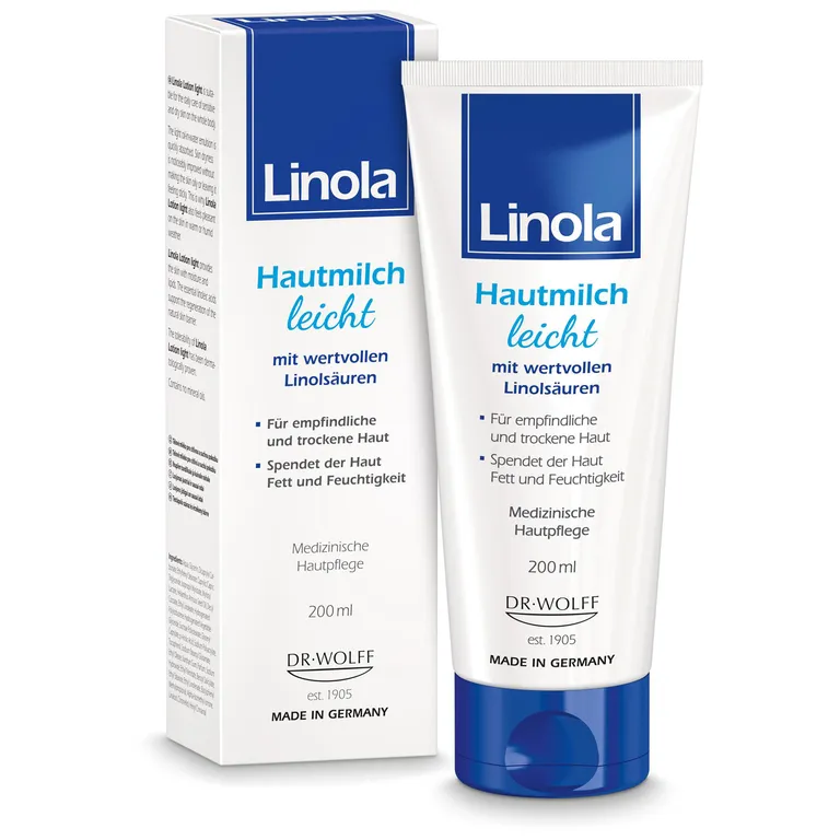 shopapotheke Linola Hautmilch leicht - Leichte Körperlotion für empfindliche und trockene Haut