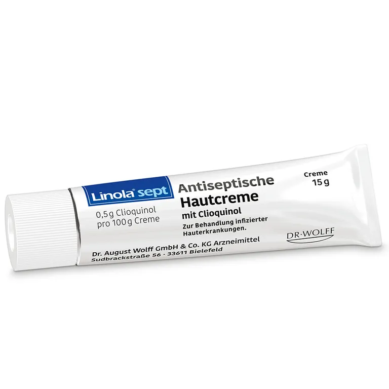 Shopapotheke Linola® Sept Antiseptische Hautcreme Mit Clioquinol – Wundcreme Bei Abgeschürfter Entzündeter Oder Eitriger Haut