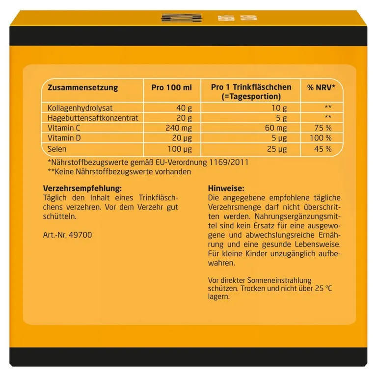 Shopapotheke LITOZIN® Hagebutte + Kollagen Trinkfläschchen